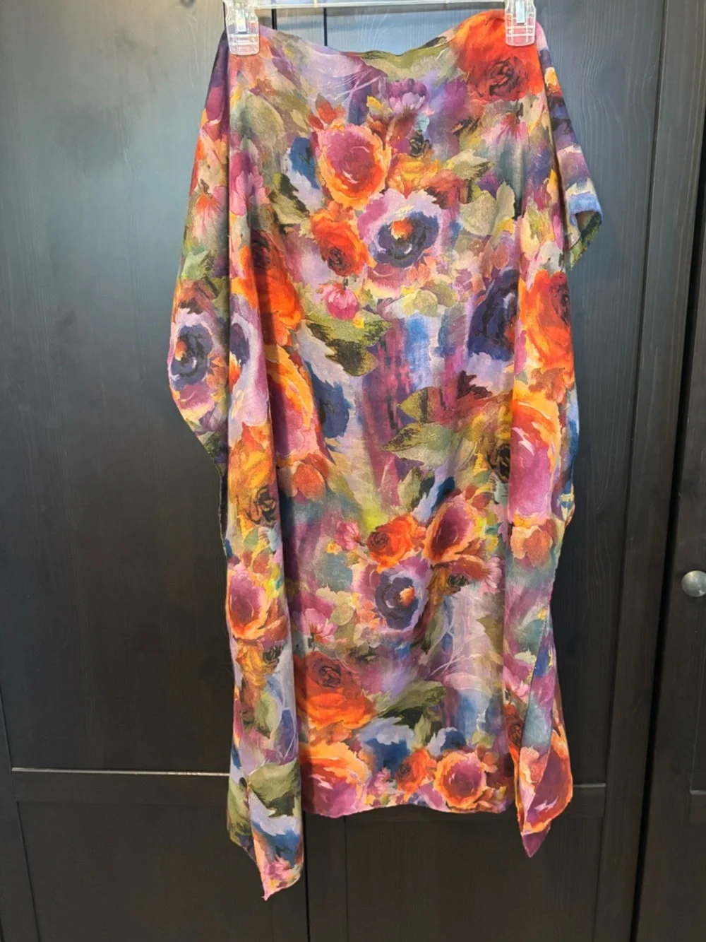 Large spring floral scarf/wrap